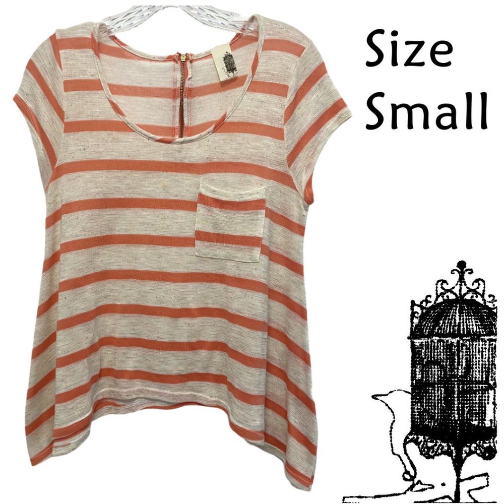 Anthro Francesa's Bird Cage Size Small Orange Stripe
